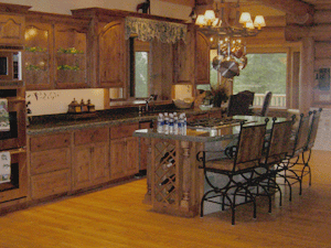 Custom Kitchen in Log Home