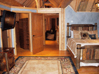 Upstairs Bedroom Custom Log Home
